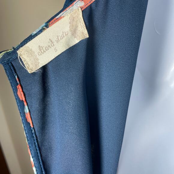 Alter'd State Maxi Dress S Navy Blue Floral Boho Cottagecore Modest Occasion - Picture 14 of 14
